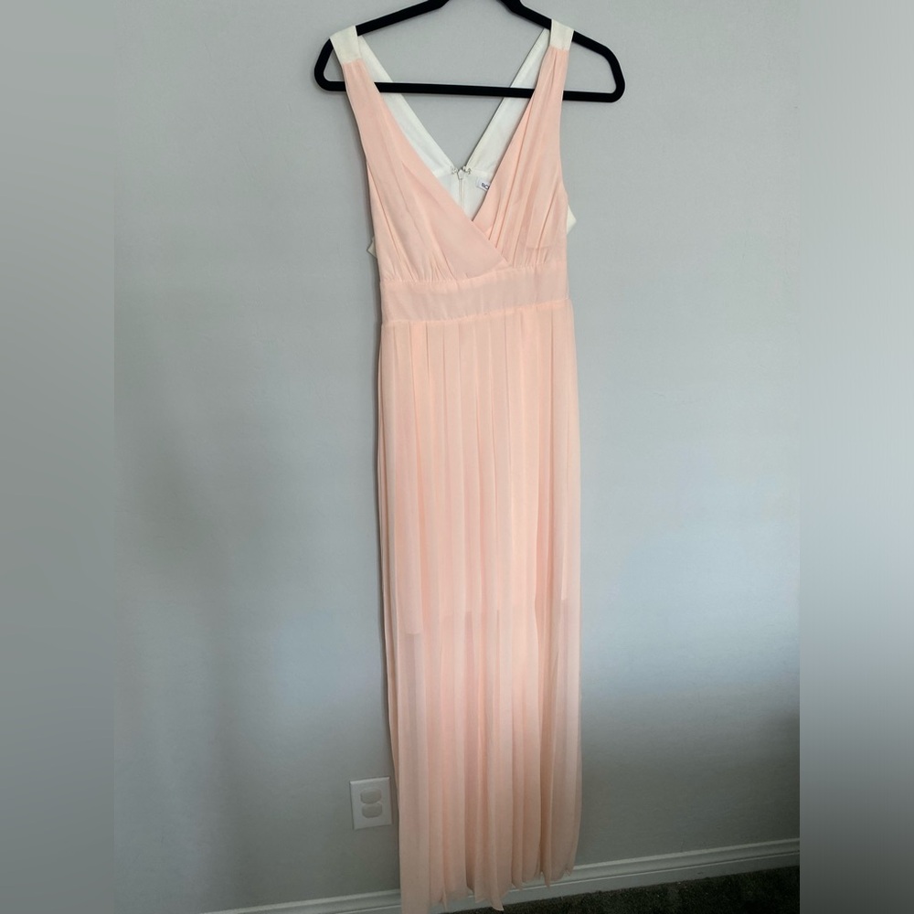 BcbgGeneration Pleates Maxi Cocktail Dress